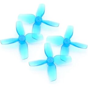 12pcs HQProp 31MMX4 31mm 1mm Shaft 4-Blade Propeller Set (6X CW / 6X CCW) Poly Carbonate (Blue)