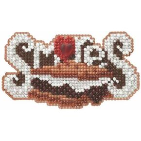 Smores Smores Cross Cross Stitch Ornament Kit MH184206 Mill Hill 2014 Autumn Harvest