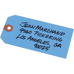 Avery Unstrung Shipping Tags, 11.5 pt. Stock, 4-3/4" x 2-3/8", 1,000 Blue Hang Tags (12355)