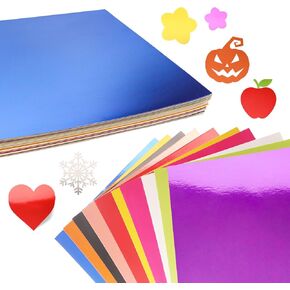 60 ورقة ورقة خلوية معدنية مختلطة ، 8.5 × 11 بوصة 250GSM/90LB FOIL FOIL و MIRROR FILL ، بطاقة Shimmer Cardstock - ألوان متنوعة للدعوات ، سكرابوكينغ ، حفلات الزفاف ، الحرف اليدوية والديكور