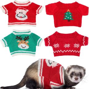 MIXWEER 4 PCS FERRET COLLEST HAMSTER SWEATE GUINEA PIG ELESS