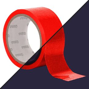 VVIVIDID DECO65 RED RED RED DEREMANT DERANTAWSIVE CRAFT TAPE ROLL (1 "× 25 قدمًا)