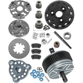 RC تروس النقل التفاضلي و 90T ترس ونسبين القابض والضغط والضغط وترقيات KITPRIEND REDPRADES Part for 1/10 SLASH/Stampede/Bandit/Rustler 2WD VXL ، Titanium