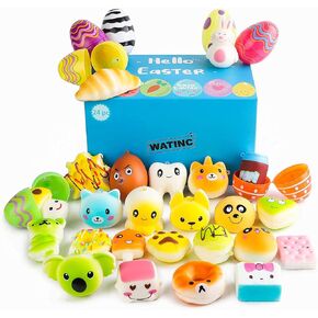 Watinc Random 24 PCS Easter Eggs مليئة بـ Kawaii Super