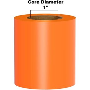 (On Sale) Kingston Premium Ink Ribbon on 1" Core, Orange, 2.3" x 984' for DuraLabel Pro, LabelTac Pro, VnM SignMaker, SafetyPro, Viscom and Others