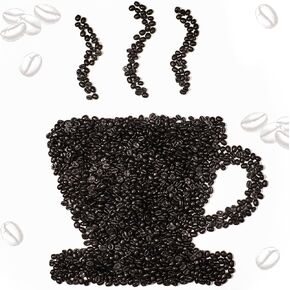 600g قهوة حبوب القهوة ديكورات الجزء الأكبر 1800 كمبيوترا ميني راتنجات حبوب القهوة الاصطناعية مزهرية الحفلات الطاولة مركزية مركزية في المنزل المطبخ متجر الخزانة ديكور الدعائم الفوتوغرافي