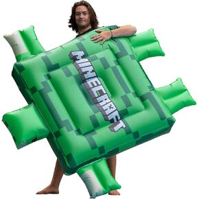 مرخص رسميًا من Minecraft Ride -On Turtle Turtle Pool Traft - الغوص في متعة Beach Biome ، 72 "× 72".