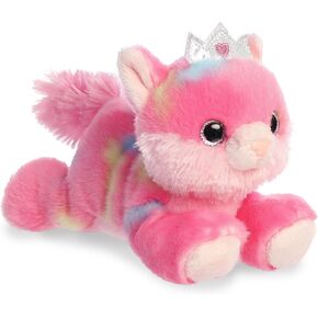 AURORA® FIRBITION BRIGHT FANCIES ™ Princess Frutti Kitty ™ محشو بالحيوان - المرح اللذيذ - الحضن اللذيذ - الوردي 7 بوصات