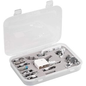 Haofy Multifunctional Sewing Machine Presser Feet Kit,15pcs/Set Household Sewing Machine Accessories for Brother Janome Singer