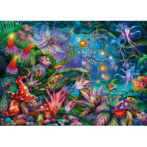 Ravensburger Rainbow Reverie 1000 Piece Jigsaw Puzzle | Enchanted Garden Scene by Ciro Marchetti | Eco-Friendly and Precision-Cut Pieces