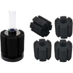 AQUANEAT Aquarium Bio Sponge Filter up to 20Gal Bundle with 4pcs Sponge Filter Replacement