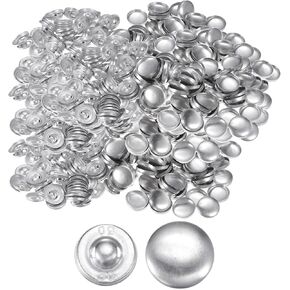 Harfington 500 Set Button Supplies 30L (19mm/0.75 ") أجزاء من الألومنيوم تصنع الملحقات الفراغات المعدنية لآلة صانع الأزرار DIY