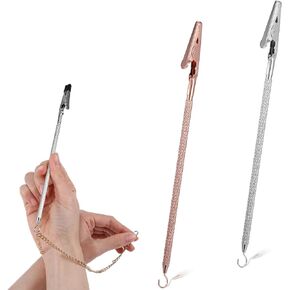 2pcs خطاف أداة المساعد السوار ، مساعد سوار لوضعه على نفسك ، ارتداء مساعدة مساعدة الأدوات ، أداة مساعدة سوار معدني ، أداة مساعدة سوار مع خطاف لسوار ، قلادة