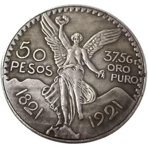 1821-1921 1943 1947 Centenario Mexican 50 Pesos Mexican Coin Collection Collecient Coin Collection