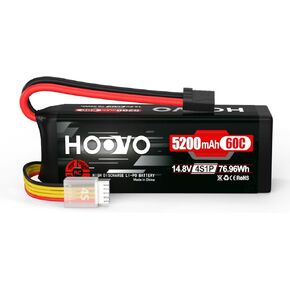 HOOVO 14.8V 5200MAH 60C 4S LIPO بطارية LIPO مع موصل ل RC Helicopter RC Airplane Quadcopter Drone RC BOAT