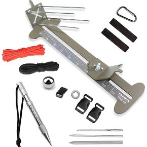 Epicover Paracord Bracelet Making Kit, Metal Jig Bracelet Maker with Adjustable Width, Crafting Tools Set with Marlinspike Needles Buckles Ropes, DIY Jewelry Making Supplies for Beginners