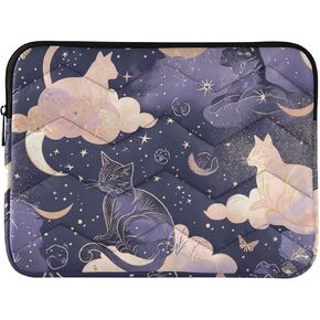 ALAZA Cat Moon Star Witchy Laptop Sleeve Case 13, 13.3, 14 inch, Computer Cases for Pad Tablet, Waterproof Briefcase Bag
