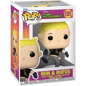 Funko Pop Disney: Kim Possible - Ron Stoppable with Rufus - Collectable Vinyl Figure - Gift Idea - Official Merchandise - Toys for Kids & Adults - Cartoon/Animation Fans