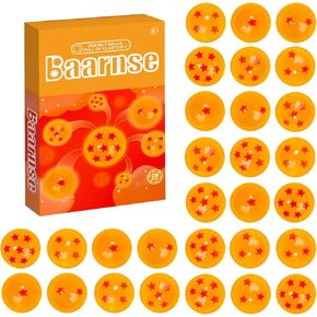 28pcs Dragon Bouncy Balls ، Dragon 7 Stars Colling Ball for Kids 27mm DBZ Bounce Balls Fort