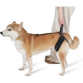 LIANZIMAU Dog Lift Harness for Large Dogs Hind Legs Anti-Slip Adjustable Support Sling Rear Legs with Handle Reflective Comfortable for Elderly Disabilities and Injuries Pet Back Leg Traning Walking