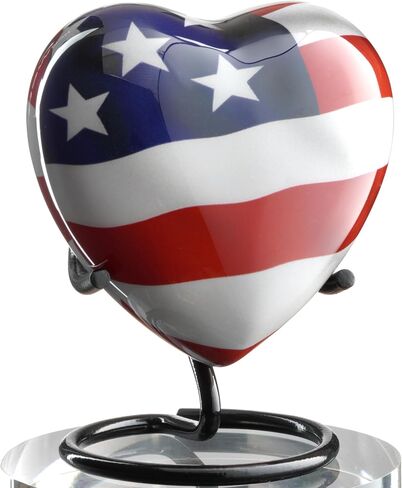 4 Small Urns for Human Ashes Male or Female - Set of 4 American Flag Mini Urns for Veteran or Patriotic - Cremation Keepsakes with Velvet Box - Memorial Police Army Urn and Ash Storage in Saudi Arabia