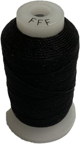 SSCC Black Silk Spool/Silk Cord/Beading Cord/Size F / 140yds / /100% Silk Thread/Jewelry Making/Tassel-Making/Embroidery-Making in Saudi Arabia