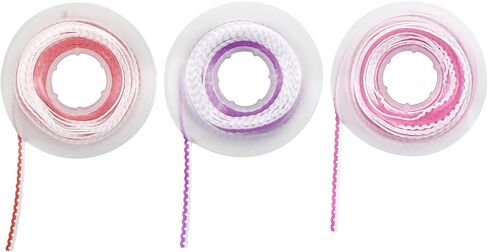 Orthodontic Dental Elastic Chain, YOUYA DENTAL 3 Rolls Color Dental Orthodontic Ultra Rubber Power Chain Elastic Rubber Band for Braces Orthodontic, Continuous, Short Type - 15ft/Roll in Kuwait