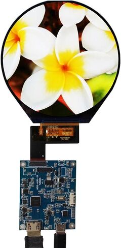 2.8 inch 480X480 IPS MIPI 330nit Circle LCD Screen and Mini HDMI 40 pins Controller Board in Kuwait