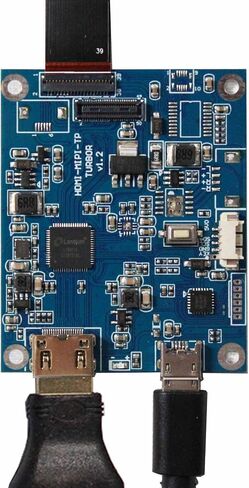 2.8 inch 480X480 IPS MIPI 330nit Circle LCD Screen and Mini HDMI 40 pins Controller Board in Kuwait