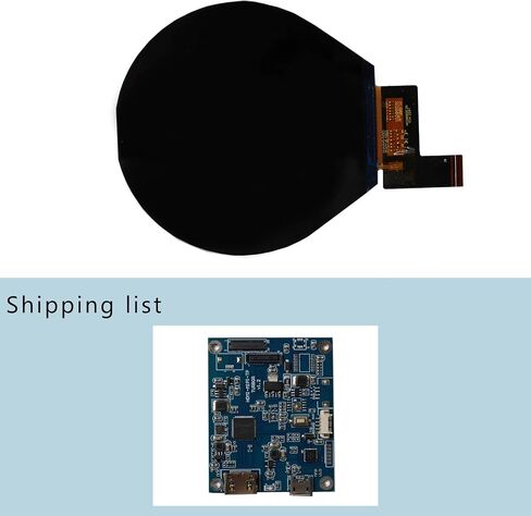 2.8 inch 480X480 IPS MIPI 330nit Circle LCD Screen and Mini HDMI 40 pins Controller Board in Kuwait