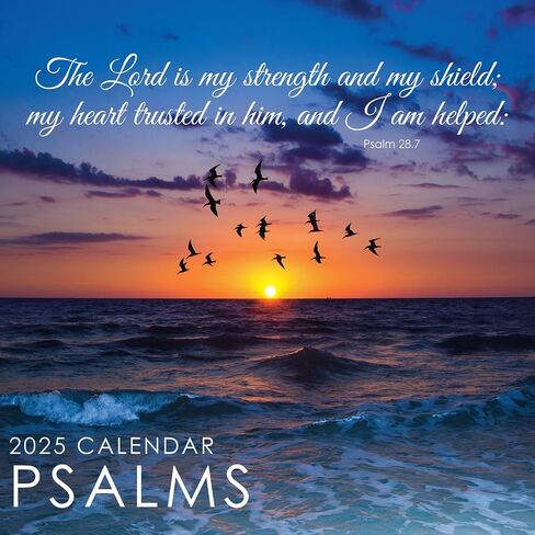 2025 Psalms - 12" x 12" Square Hanging Wall Planner Plastic Free in Kuwait