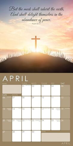 2025 Psalms - 12" x 12" Square Hanging Wall Planner Plastic Free in Kuwait