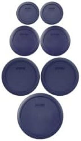 Pyrex Food Storage Plastic Replacement Lid Set (Cobalt Blue, Dark Blue) in Saudi Arabia