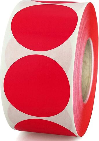 2 بوصة مستهدفة ملصق ملصق التصوير ، Merry Chritmas Green Round Circle Dots تنظيم مخزون للمكتب ، الفصول الدراسية ، التحرك ، التخزين ، المخزون ، تنظيم ، ترميز الألوان ، 500 صورة لكل لفة in Kuwait