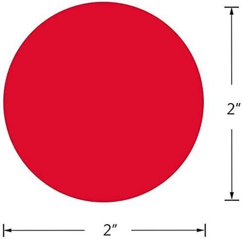 2 بوصة مستهدفة ملصق ملصق التصوير ، Merry Chritmas Green Round Circle Dots تنظيم مخزون للمكتب ، الفصول الدراسية ، التحرك ، التخزين ، المخزون ، تنظيم ، ترميز الألوان ، 500 صورة لكل لفة in Kuwait