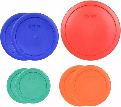 Pyrex Food Storage Plastic Replacement Lid Set (Cobalt Blue, Dark Blue) in Saudi Arabia