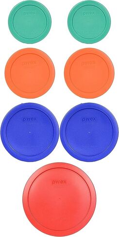 Pyrex Food Storage Plastic Replacement Lid Set (Cobalt Blue, Dark Blue) in Saudi Arabia
