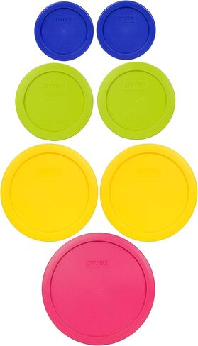 Pyrex Food Storage Plastic Replacement Lid Set (Cobalt Blue, Dark Blue) in Saudi Arabia