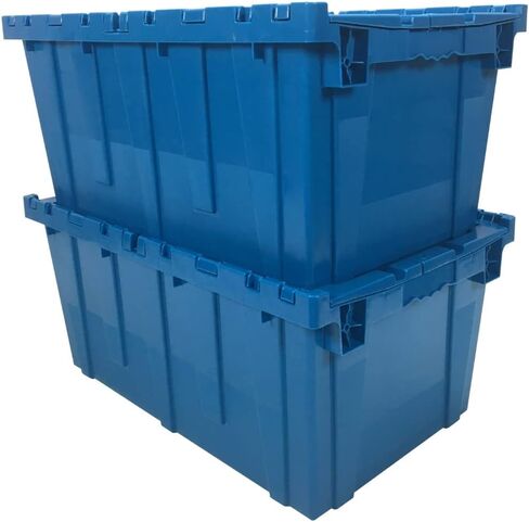 Storage and Packing Plastic Tote Crate (Black, Dolly) in Kuwait