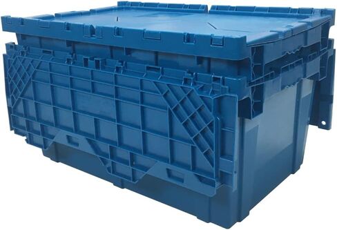 Storage and Packing Plastic Tote Crate (Black, Dolly) in Kuwait
