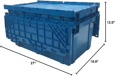 Storage and Packing Plastic Tote Crate (Black, Dolly) in Kuwait