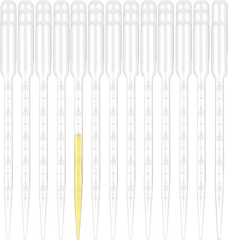 moveland 200PCS 3ml Disposable Plastic Transfer Pipettes, Calibrated Dropper Suitable for Science Laboratory, DIY Art in Kuwait
