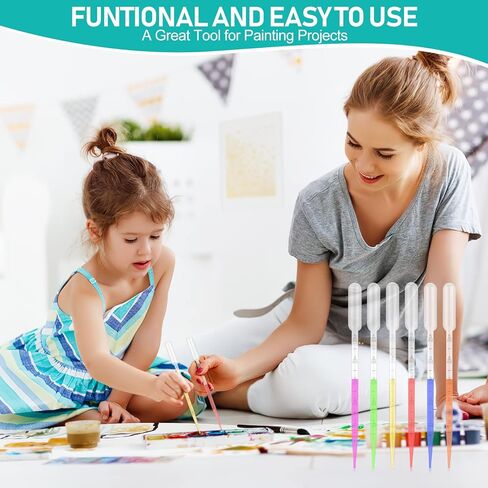 moveland 200PCS 3ml Disposable Plastic Transfer Pipettes, Calibrated Dropper Suitable for Science Laboratory, DIY Art in Kuwait