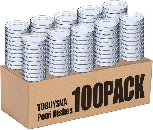 20 Packs Sterile Plastic Petri Dishes with lid Thickened Version, 90mm Dia x 15mm Deep Clear 3 Vents for Lab Analysis, School Science Experiment, Plant and Seed Culture Cell-Culture Dish in Saudi Arabia
