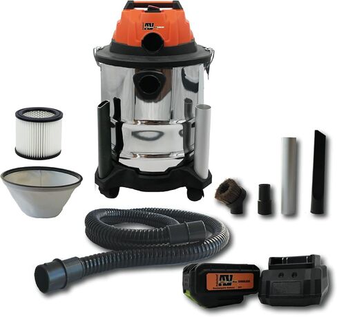 Pellethead Ash Vault Pro Ash Vacuum - 5-Gallon - 10-Amp Power - Heat Resistant Dual Filtration System - 10' Power Cord - 7' Metal Lined Hose - Hose Tool Attachments - 5 Year Warranty in Kuwait