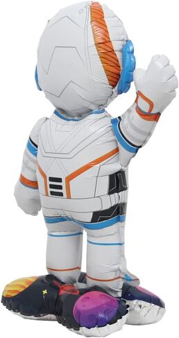 Inflatable Spaceman Astronaut Balloons Base Standing Foil Balloon Boys Space Theme Birthday Party Kids Inflatable Rocket Toys Decor (Base Astronaut) in Kuwait