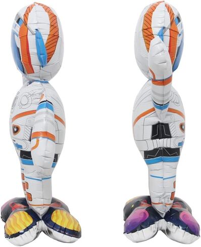 Inflatable Spaceman Astronaut Balloons Base Standing Foil Balloon Boys Space Theme Birthday Party Kids Inflatable Rocket Toys Decor (Base Astronaut) in Kuwait