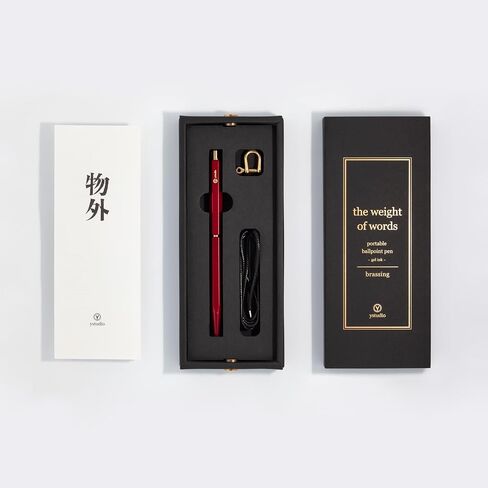 Y-studio YS-STAT-27 Portable Ballpoint Pen, Gel Ink, Red in Saudi Arabia