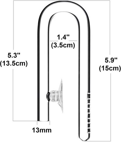Mini Skimmer Lily Pipe Outflow and Inflow Kit for Nano Planted Tanks (10mm for 3/8'' i.d. (9/12mm) tubing) in Saudi Arabia