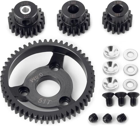 40CR الصلب 32P 0.8M 50T-58T تروس تروس ترس الحركية ل 1/10 TRA-XXAS SLASH 2WD ROSTLER Stampreed Parts (56T) in Saudi Arabia